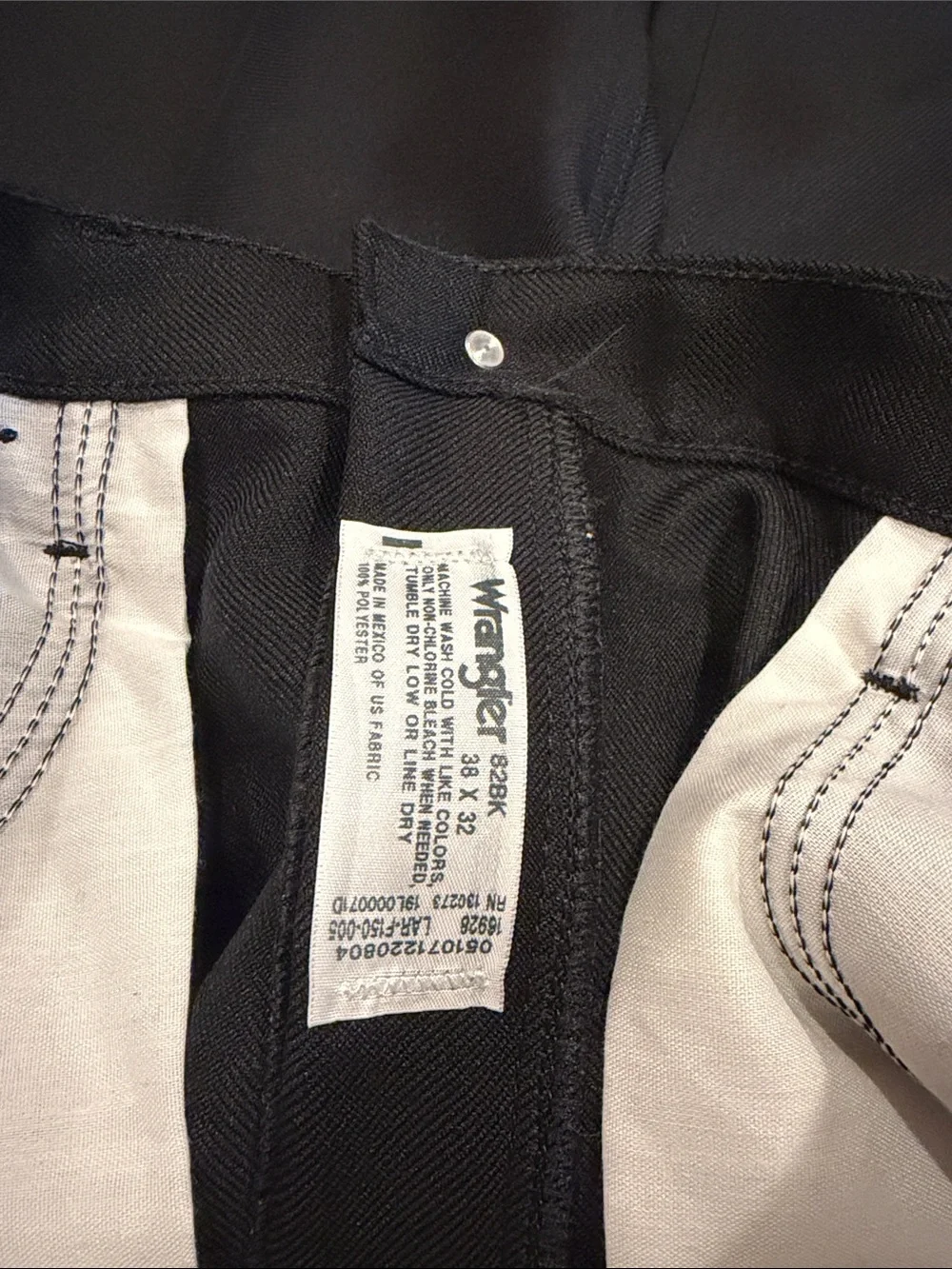 Wrangler Men's Black Dress Slacks